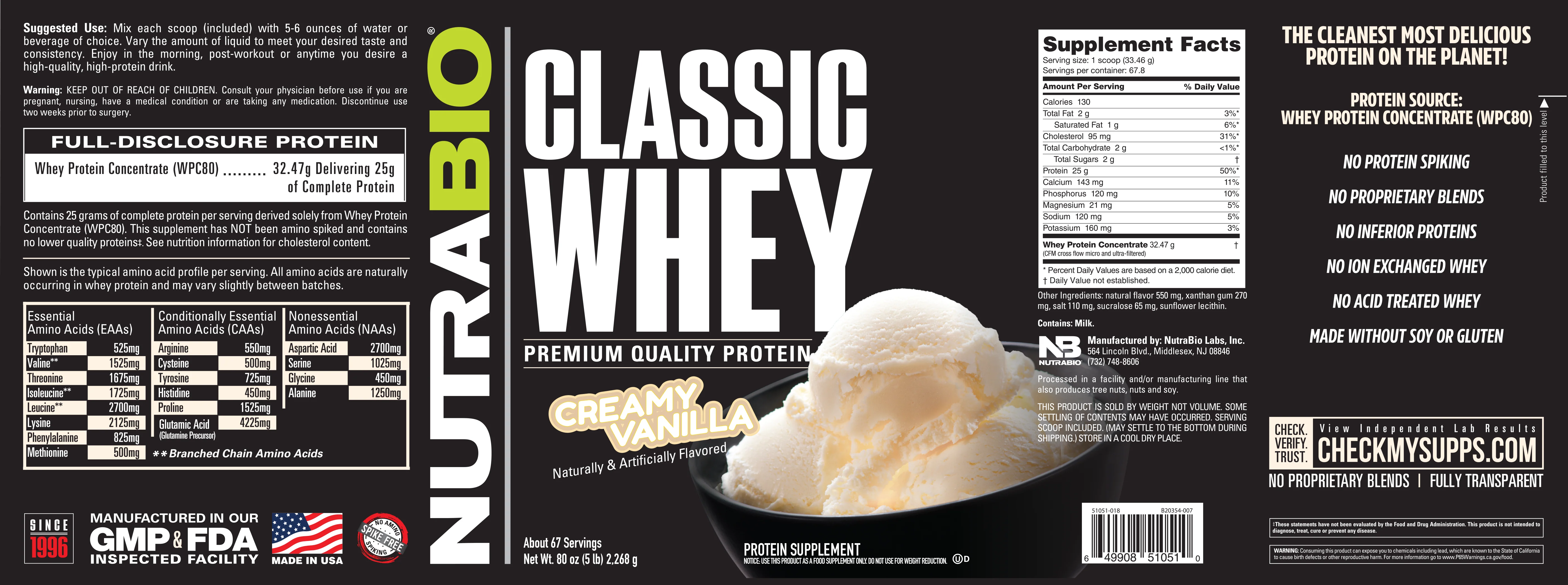 Classic Whey Protein Concentrate Powder - Image 30