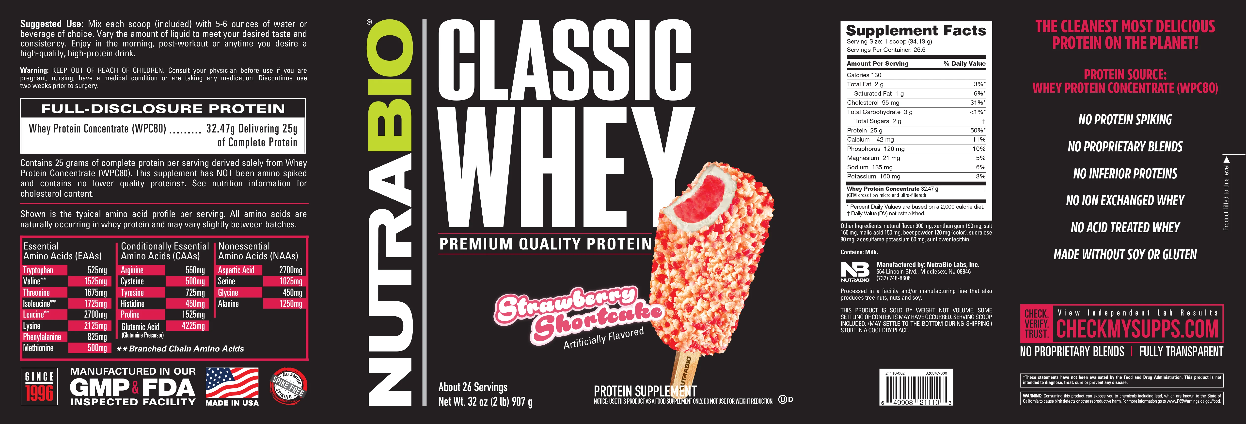 Classic Whey Protein Concentrate Powder - Image 36