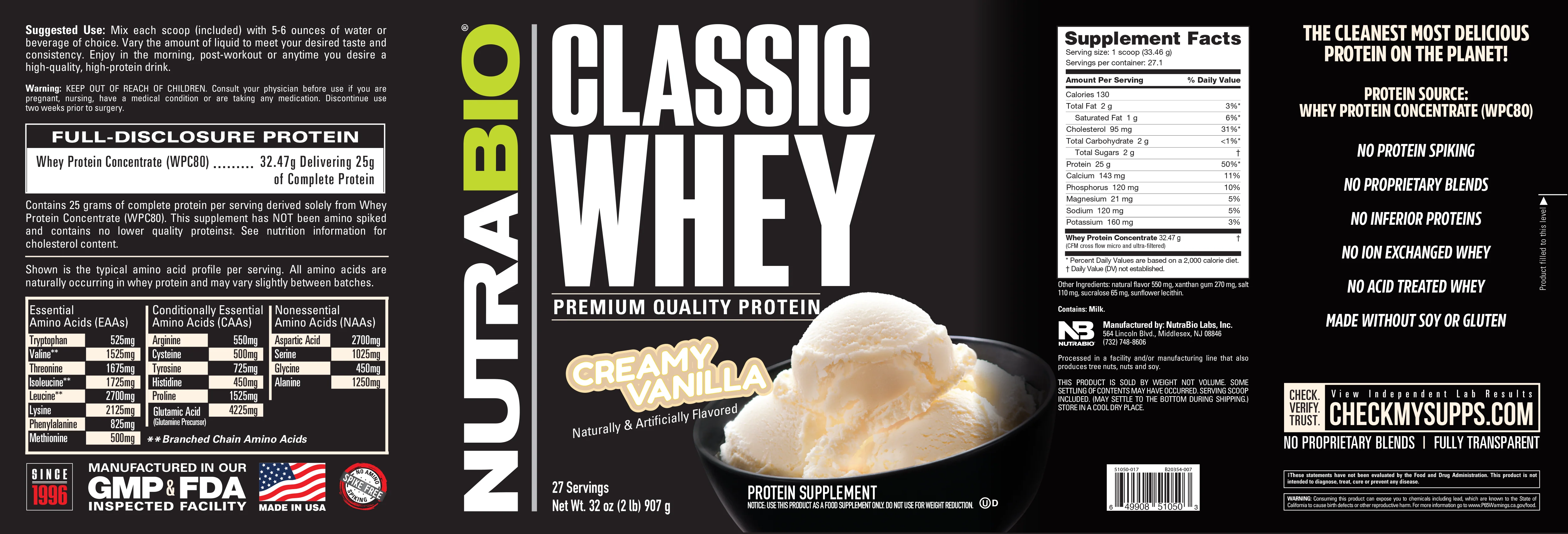 Classic Whey Protein Concentrate Powder - Image 6