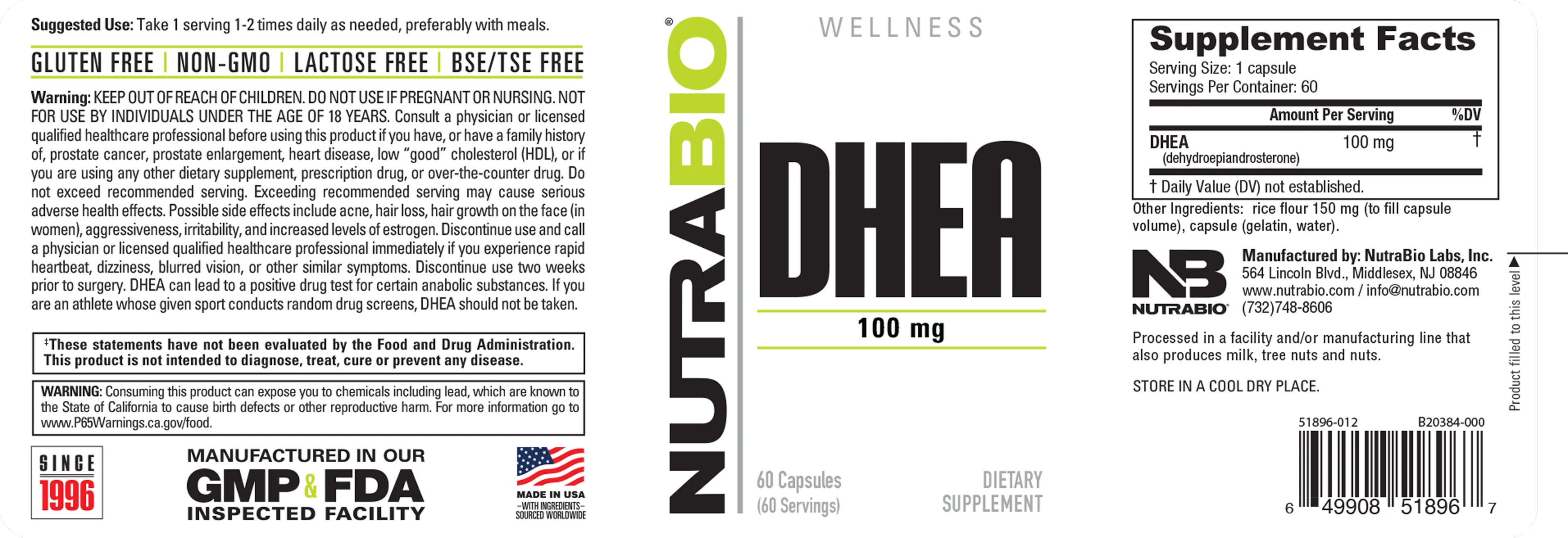 DHEA (100mg) - Image 3