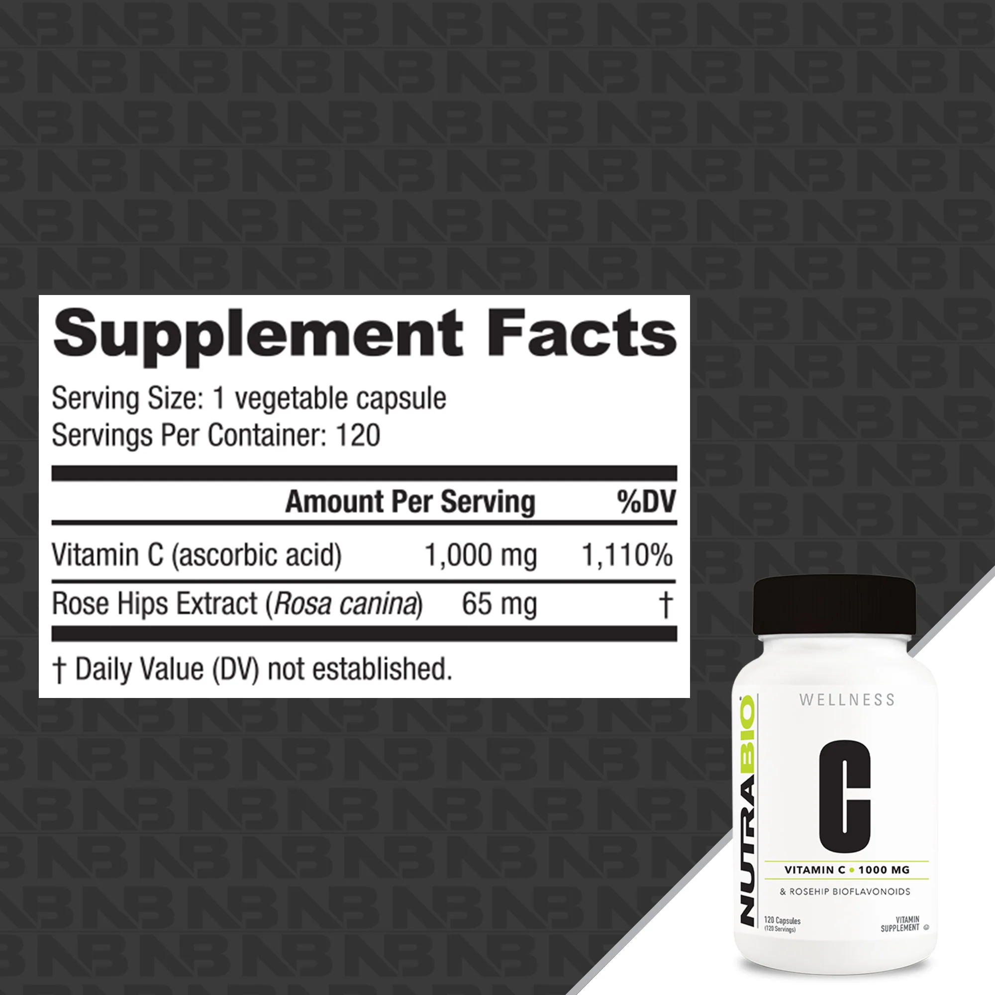 Vitamin C 1000mg with Rose Hips - Image 2